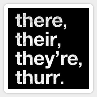 there, their, they're, thurr. Sticker